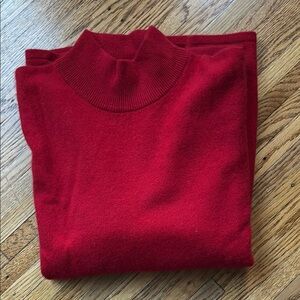 Red cashmere sweater